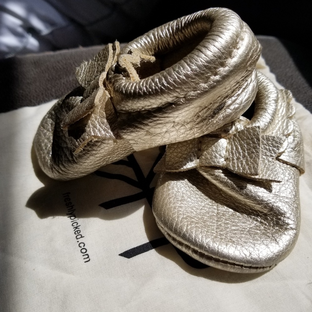 Freshly Picked Gold Moccasins